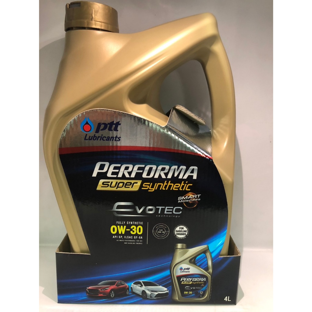 น้ำมันเครื่องเบนซินสังเคราะห์ PERFORMA SUPER SYNTHETIC 0W-30 4L เพอร์ฟอร์ม่า ซุปเปอร์ ซิน 0W-30 4L