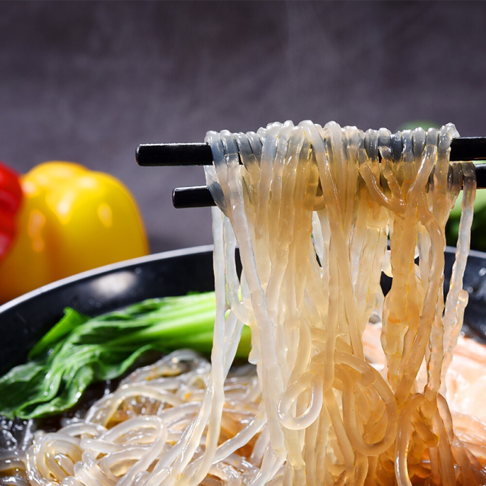 วุ้นเส้นจีน มันม่วง เส้นมันหวาน เส้นหม่าล่า ชาบู เหนียวนุ่ม อร่อย ไม่เละง่าย 光友 紫薯粉丝泡食型 65g