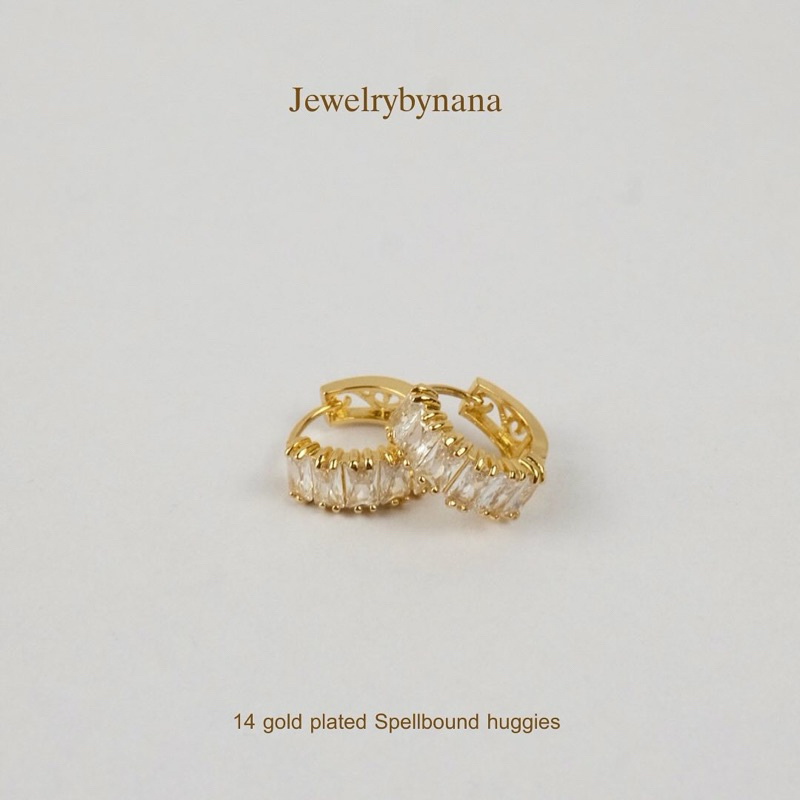 NANA - 14 gold plated Spellbound huggies