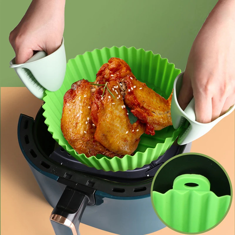 Air Fryer Mat ถาดทอดอากาศซิลิโคนเกรดอาหาร(มี 2 ขนาด มี 5 สี)