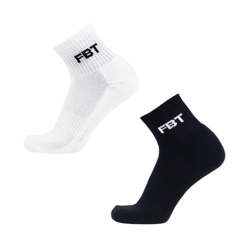 FBT ถุงเท้าข้อสั้น ถุงเท้ากีฬา สูง 13 ซม พื้นหนานุ่ม FBT 22-01 รหัส 82320