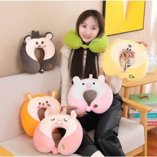 หมอนรองคอแบบพกพายางพาราแท้ 100% นุ่ม หลับสบายไม่ปวดคอ หมอนรอ…