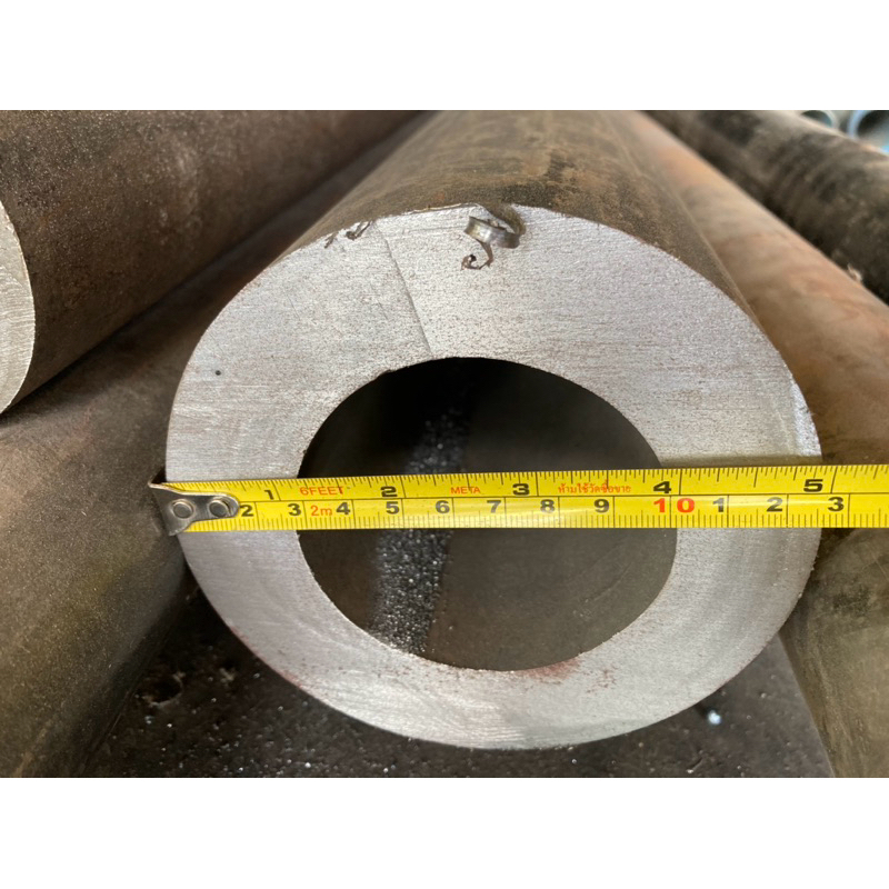 ท่อสเตย์ ท่อเหล็กหนา ท่อเหล็กไร้ตะเข็บ ขนาดโตรอบนอก 5“รูใน 3” ตัดแบ่งขายความยาวเริ่มต้น 2“,3”,4“,5”,