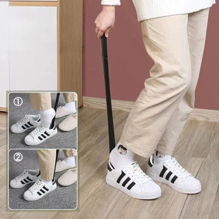 ID888 ไม้ช้อนรองเท้า ที่ดึงรองเท้า ที่ช่วยใส่รองเท้า แบบพลาสติก ด้ามยาว 60cm.