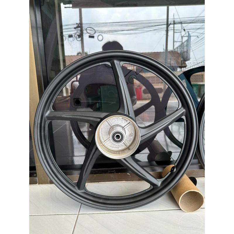 ล้อแม็คหลัง(1ข้าง) เวฟทุกรุ่น,เวฟ110i,125i,125rs,125inew,พ่วงข้าง,ซาเล้ง หลัง5ก้าน