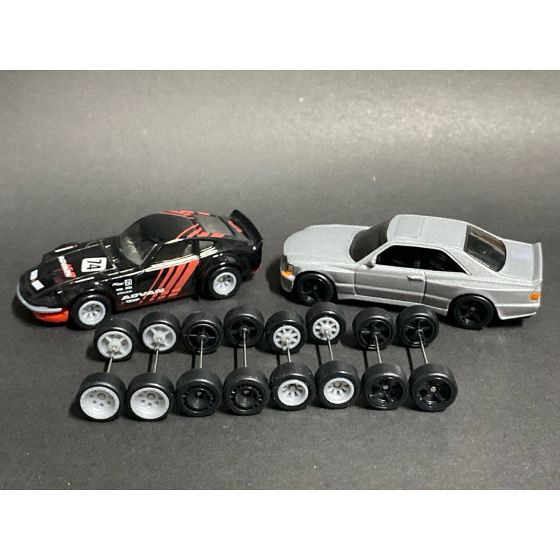 ล้อยาง ขนาด 11 MM สำหรับ รถ 1/64 Front Axle Jdm Rear Axle Extra Long