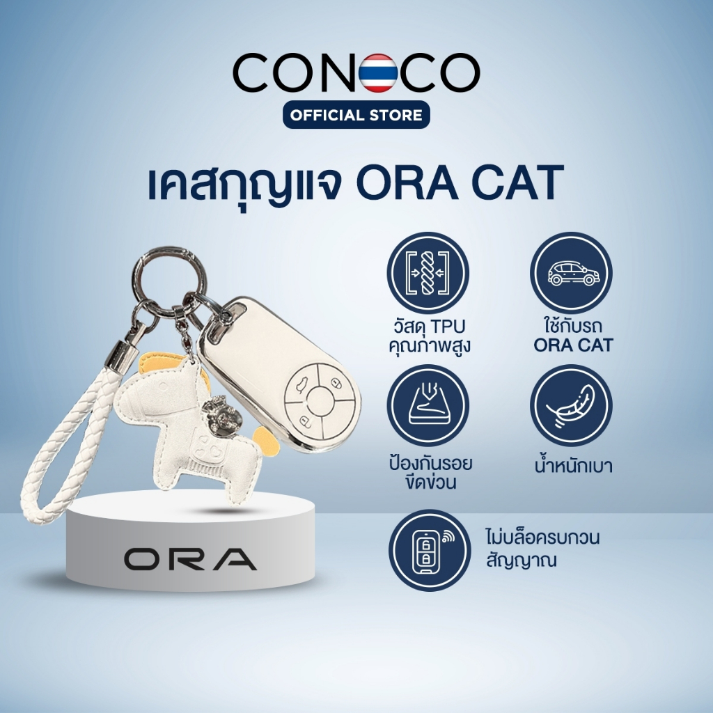 เคสกุญแจ ORA CAT น่ารักๆ พร้อมยูนิคอร์น รุ่นใหม่ล่าสุด Car Key Case TPU