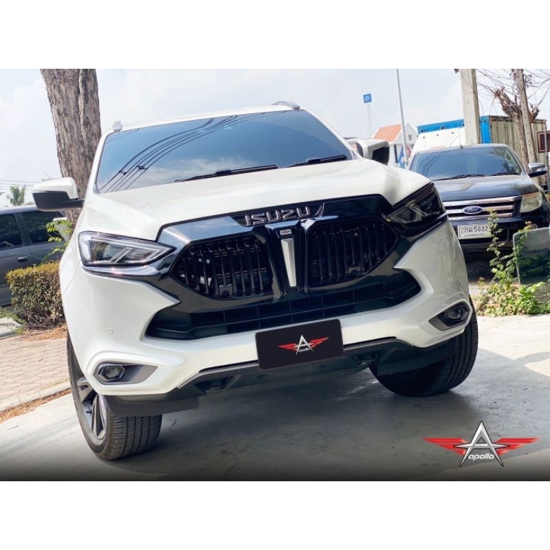 ⚡กระจังหน้า Mu-X หล่อมาก แบบติดทับ ไม่ถอดชิ้นส่วนสำหรับ Mu-X 2021-2024