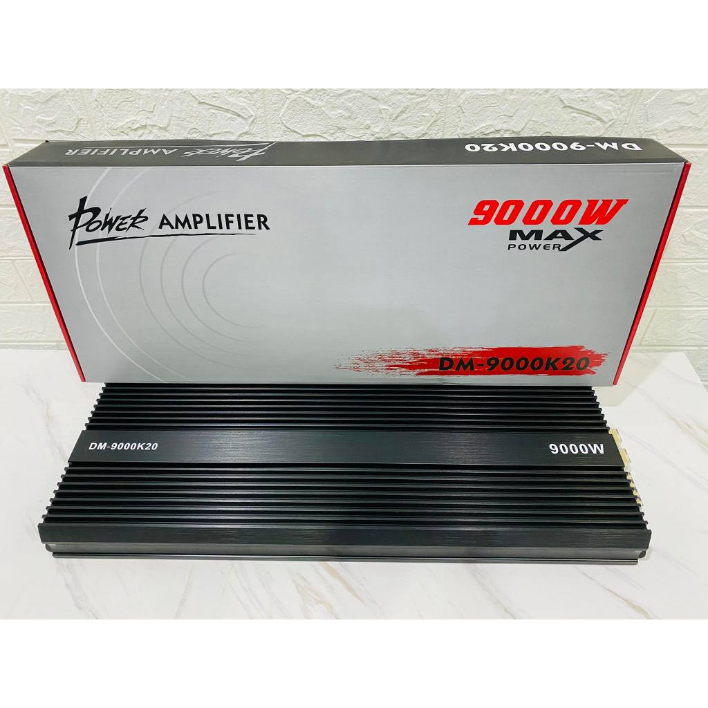 DM-9000K20  เพาเวอร์แอมป์ พาวเวอร์แอมป์รถยนต์ CLASS D 1 Ch คลาสดี  เบสอิ่มๆ ขับได้ถึงซับ18นิ้ว