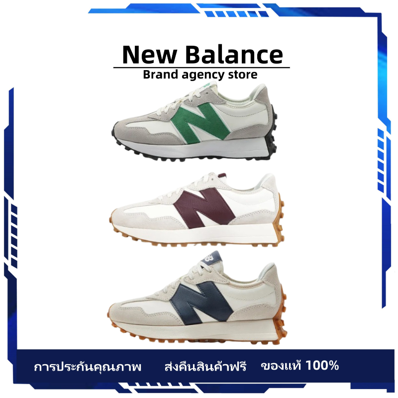 【ของแท้อย่างเป็นทางการ】รองเท้าNew Balance 327 รองเท้าผ้าใบสำหรับผู้ชาย และผู้หญิง new blance official รองเท้าผ้าใบ