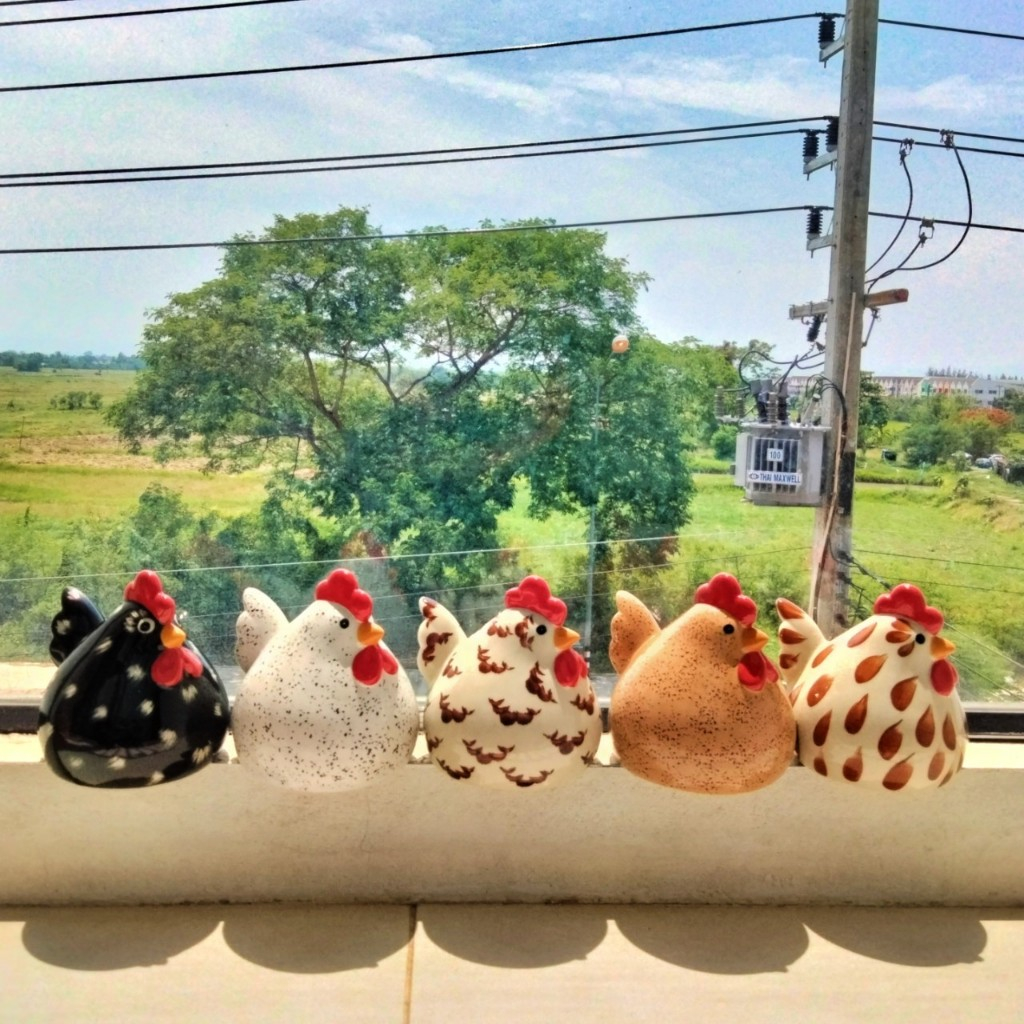 ตุ๊กตา ไก่ ตุ๊กตาไก่ ตุ๊กตาสัตว์ เซรามิก ไก่อู แต่งสวน ของแต่งบ้าน