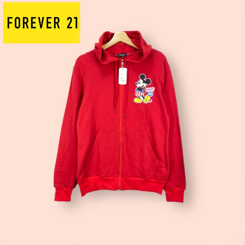 เสื้อ Forever21 ผ้าสเว็ตเตอร์อย่างดี🍒ไซด์ XL อก 44 ยาว 26 นิ้ว   เสื้อกันหนาวทรงน่ารัก ลายมิกกี้ ผ้า