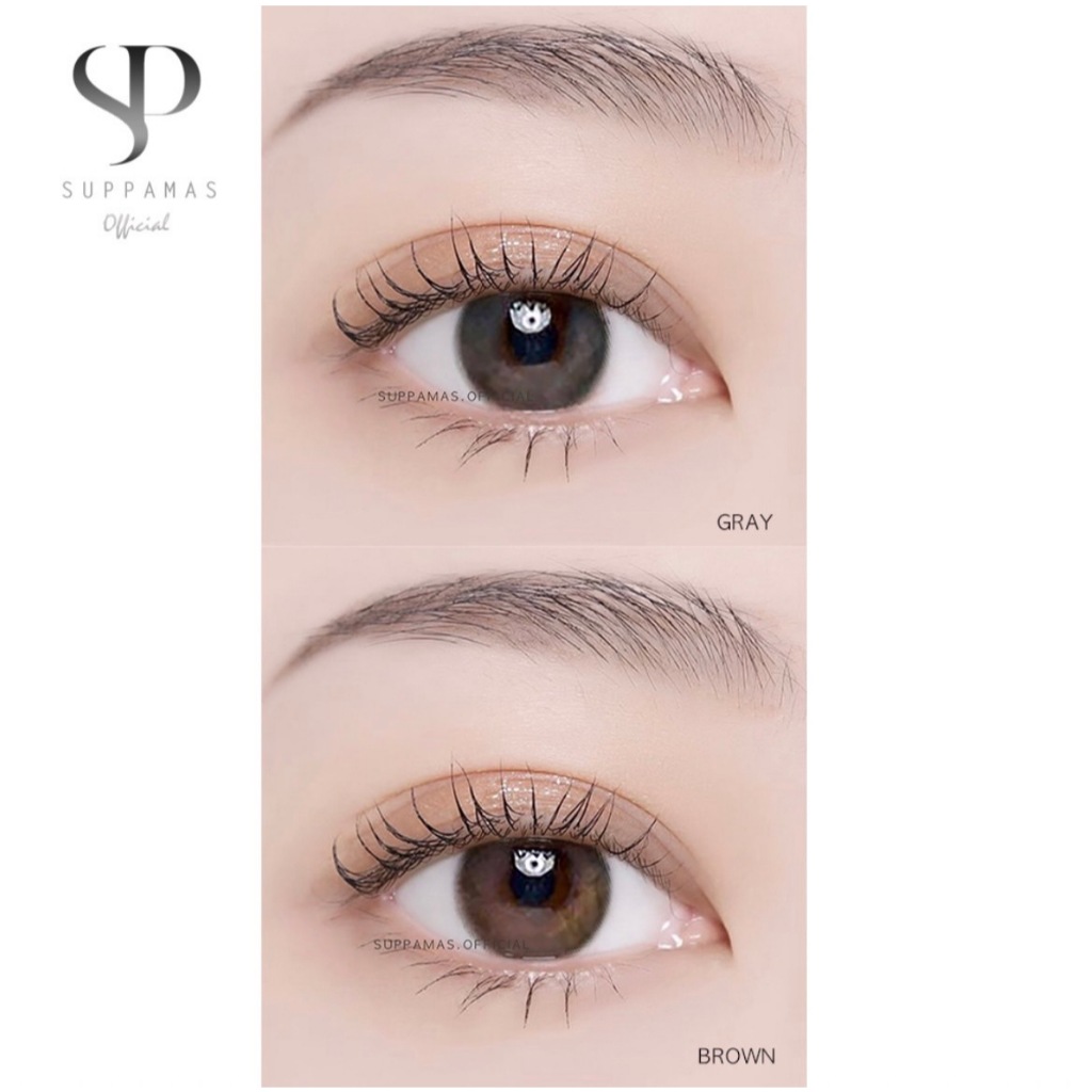 คอนแทคเลนส์ Mini Eileen Brown / Gray (Kitty Kawaii) ขนาดมินิ รุ่นฮิตตานัว