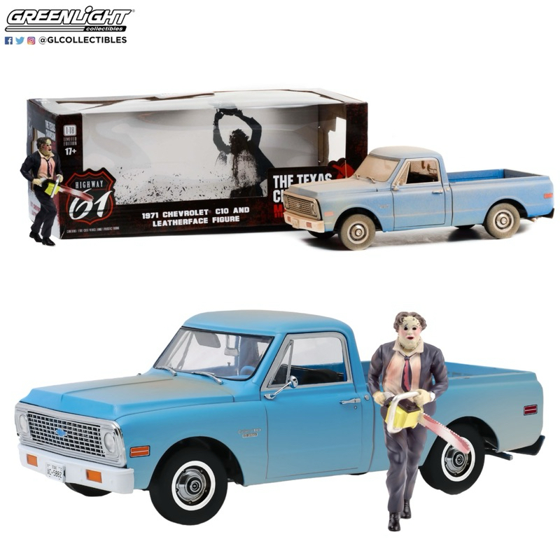 Greenlight | 1971 Chevrolet C-10 - Texas Chainsaw Massacre สิงหาสับ สเกล 1:18