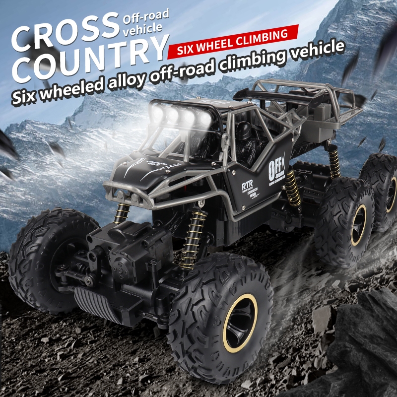 รถบังคับ6ล้อ รถออฟโรด ไต่ภูเขา รถบังคับวิทยุ Rock Crawler 4WD รถไต่หิน 1:16 คละสี รถบังคับ รถบังคับวิทยุ รถไต่หิน