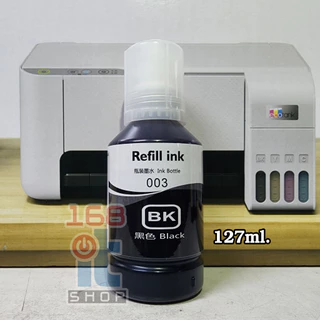 หมึกเติม เอปสัน 003 น้ำหมึกเทียบเท่าเกรดพรีเมี่ยม สีดำขวดใหญ่ 127 ml. - Refill Ink สำหรับ L3210/L3250/L5190/L3110/L3150/