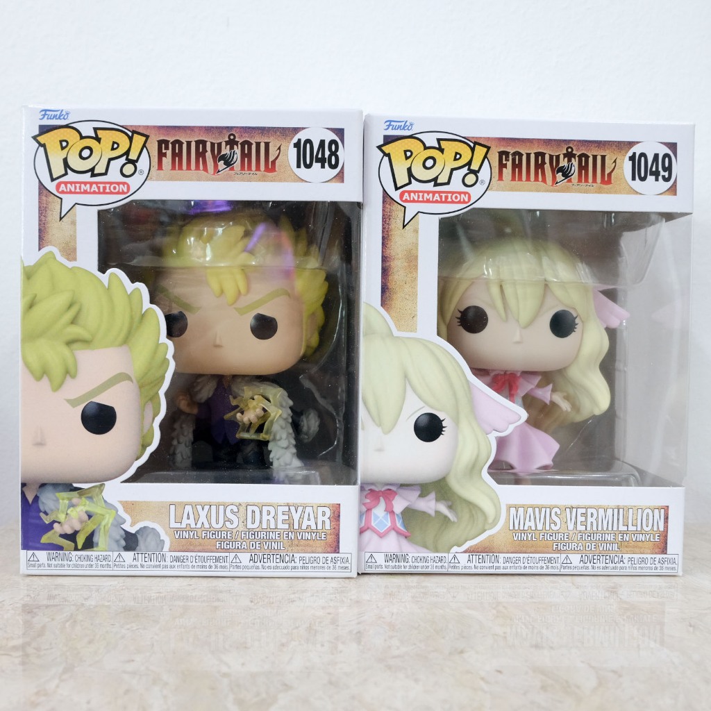 📜 [พร้อมส่ง] 📜 Funko Pop Anime Fairy Tail Laxus, Mavis ของแท้ กล่องสวยขายคู่