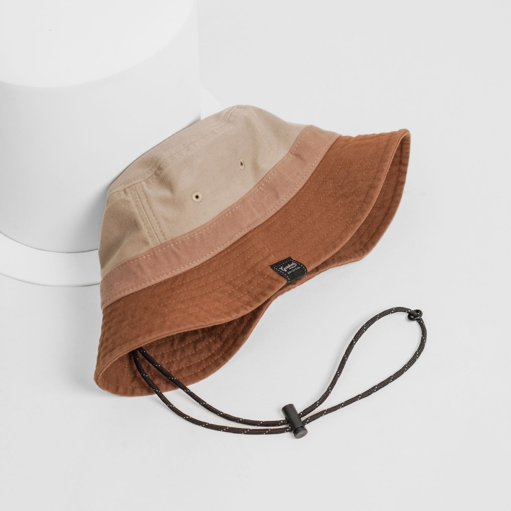 G113 Sand หมวกบักเก็ต Cotton washed ฟอกเฟด สไตล์สตรีท เบา ใส่สบาย มีซับใน ระบายอากาศได้ดี