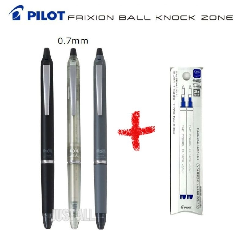 💥Set ด้าม + หมึกน้ำเงิน💥 FRIXION BALL KNOCK ZONE 0.5 / 0.7 ==>ปากกาลบได้ หมึกสีดำ รูปที่ 2