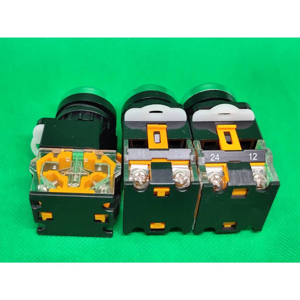 LA38 LA38-11BNปุ่มสวิทช์อัตโนมัติรีเซ็ตLA38-11 (1NO 1NC) กดติดปล่อยดับ,กดติดกดดับ