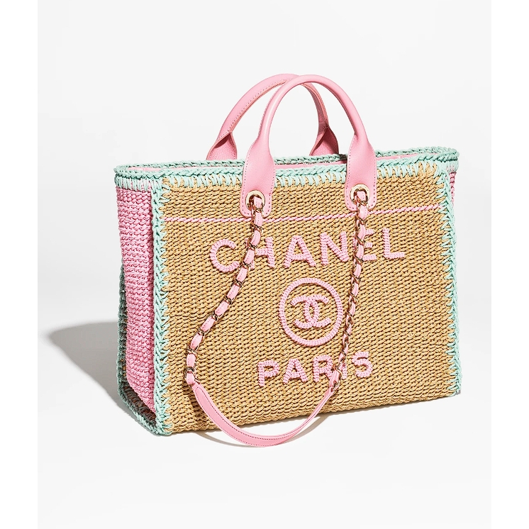 [ของแท้ 100%] กระเป๋าผู้ชายและผู้หญิงจัดส่งจากเคาน์เตอร์ Chanel ในอิตาลีกระเป๋าถือถัก