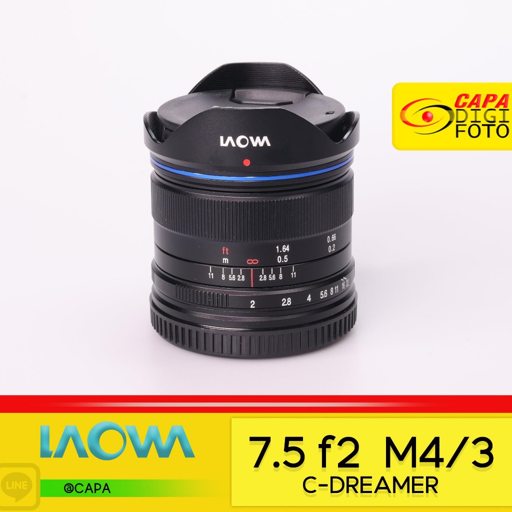 [USED]  LAOWA 7.5mm. F2 YC  *With Box/อดีตประกันร้าน