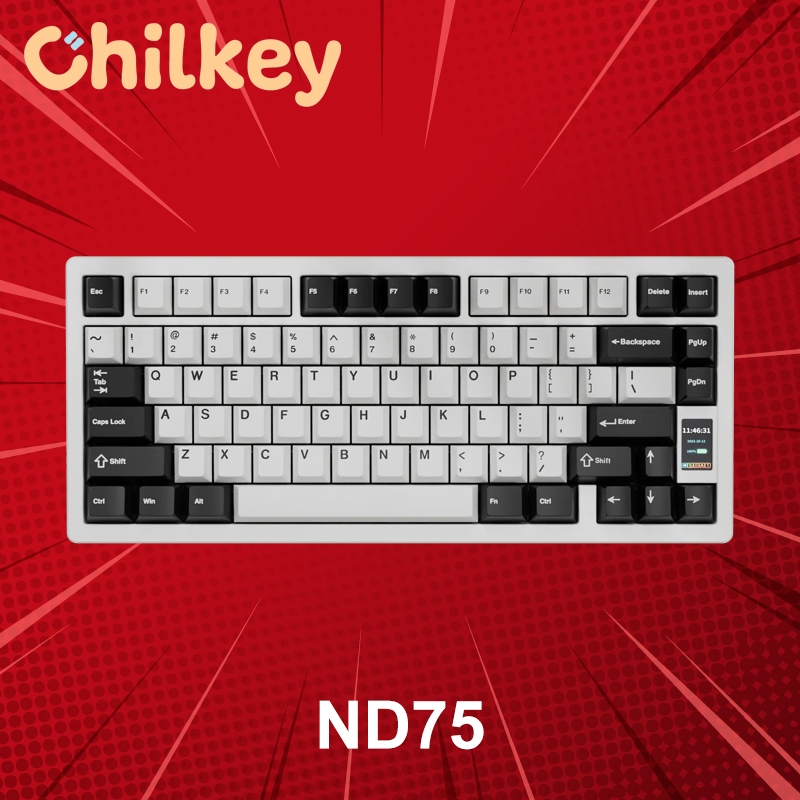 คีย์บอร์ดไร้สาย Chilkey ND75 (ภาษาอังกฤษ) ประกันศูนย์ 1 ปี