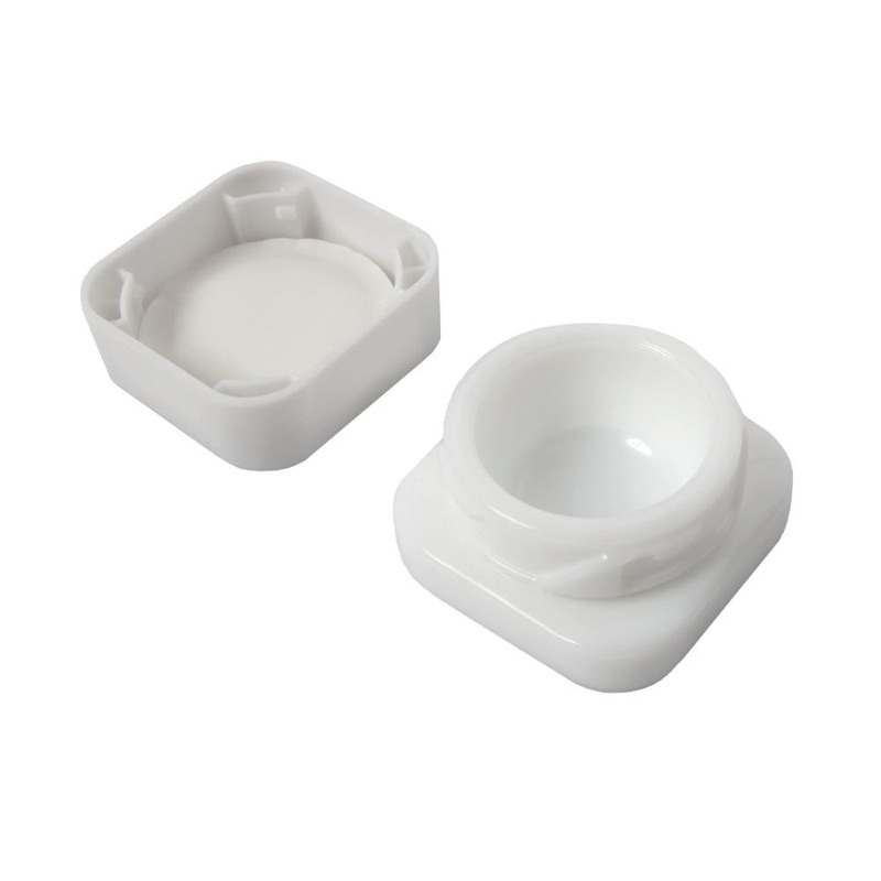 Wholesale Glass container for wax whole white jar , dab, shatter, 5ml. Child lock jar
