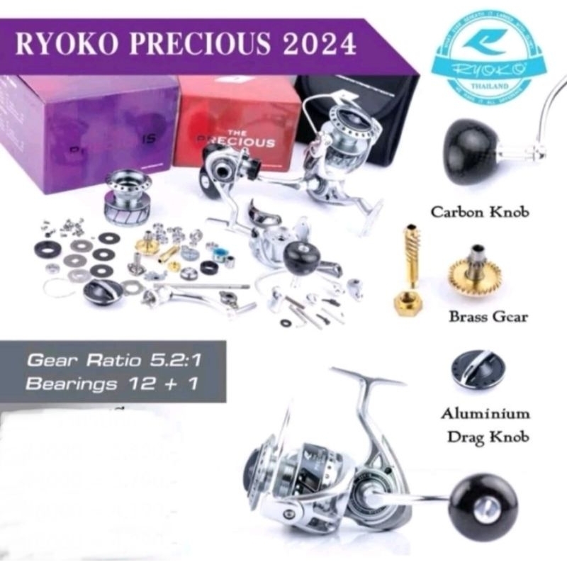 RYOKO PRECIOUS New 2024 รอกตกปลา พันธุ์แกร่งจากค่าย Ryoko