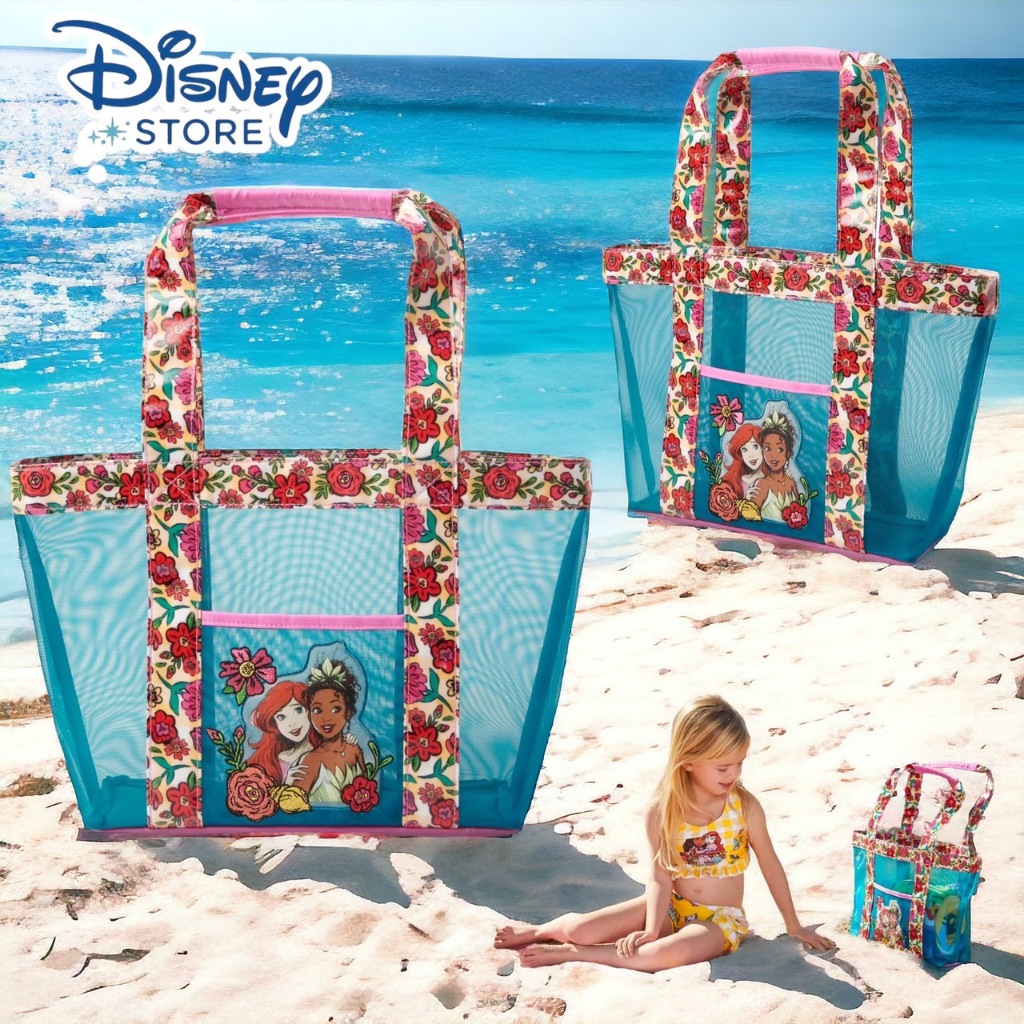 นำเข้า USA กระเป๋าว่ายน้ำ Disney Princesses Transparent Swim Bag for Kids ราคา 890 บาท