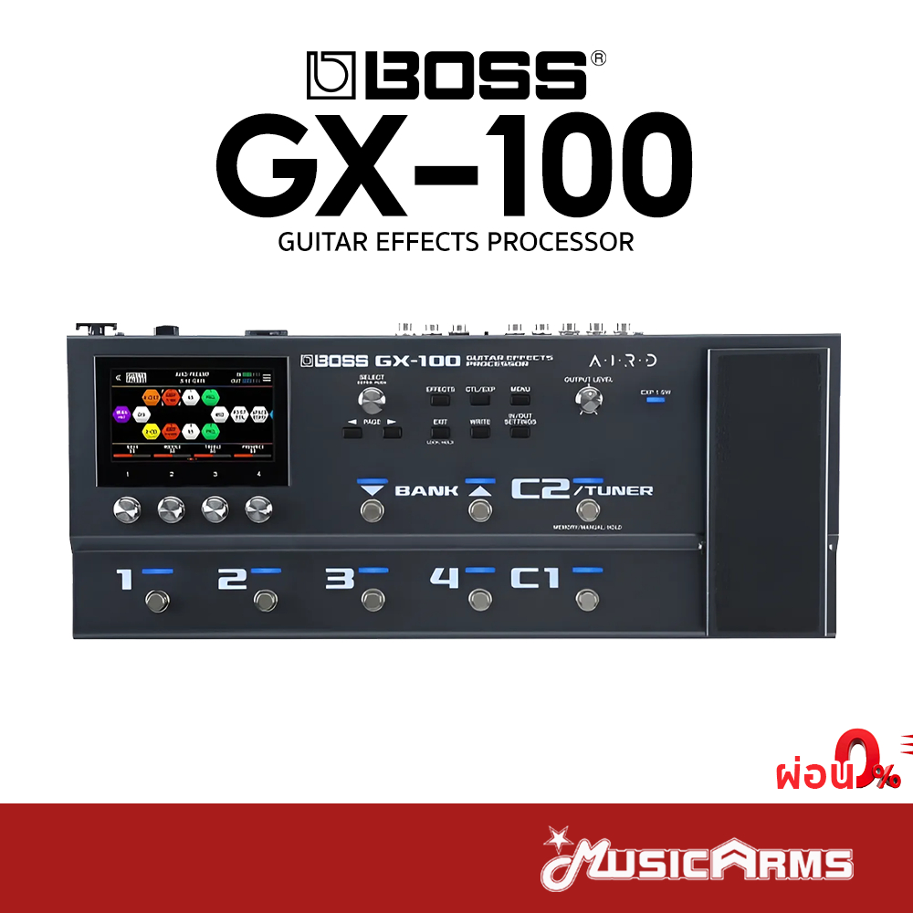 Boss GX-100 มัลติเอฟเฟค Multi Effects เอฟเฟคกีตาร์ GX100 Effects processor +ประกันศูนย์ 1ปี Music Ar