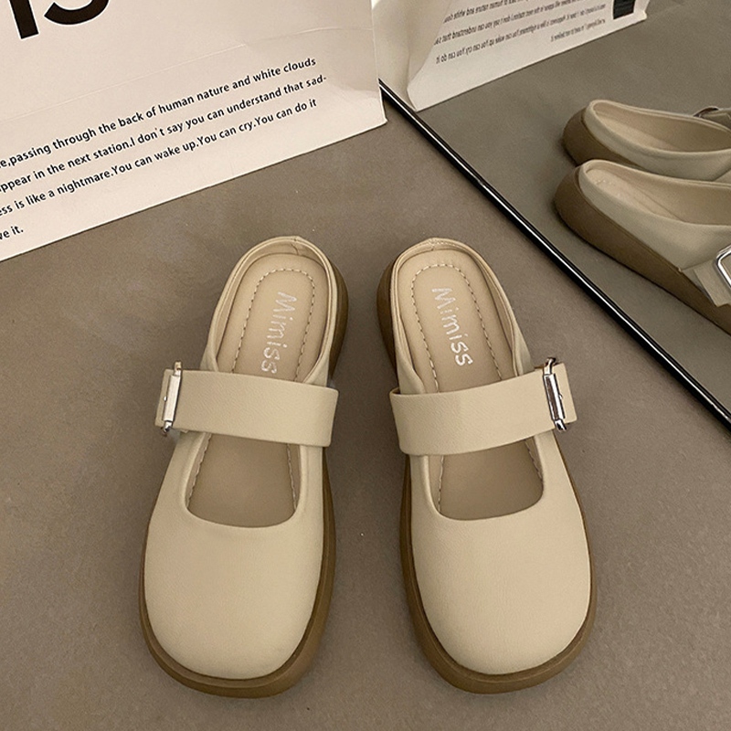 Walkon HOT SALE รองเท้าคัทชูเปิดส้นแบบสวม ทรงน่ารัก ดีไซน์คลาสสิค ใส่ได้ทุกพ.ศ. ไม่มีเอาท์แน่นอนพี่สาว รุ่นนี้มี 3 สี ฟิ