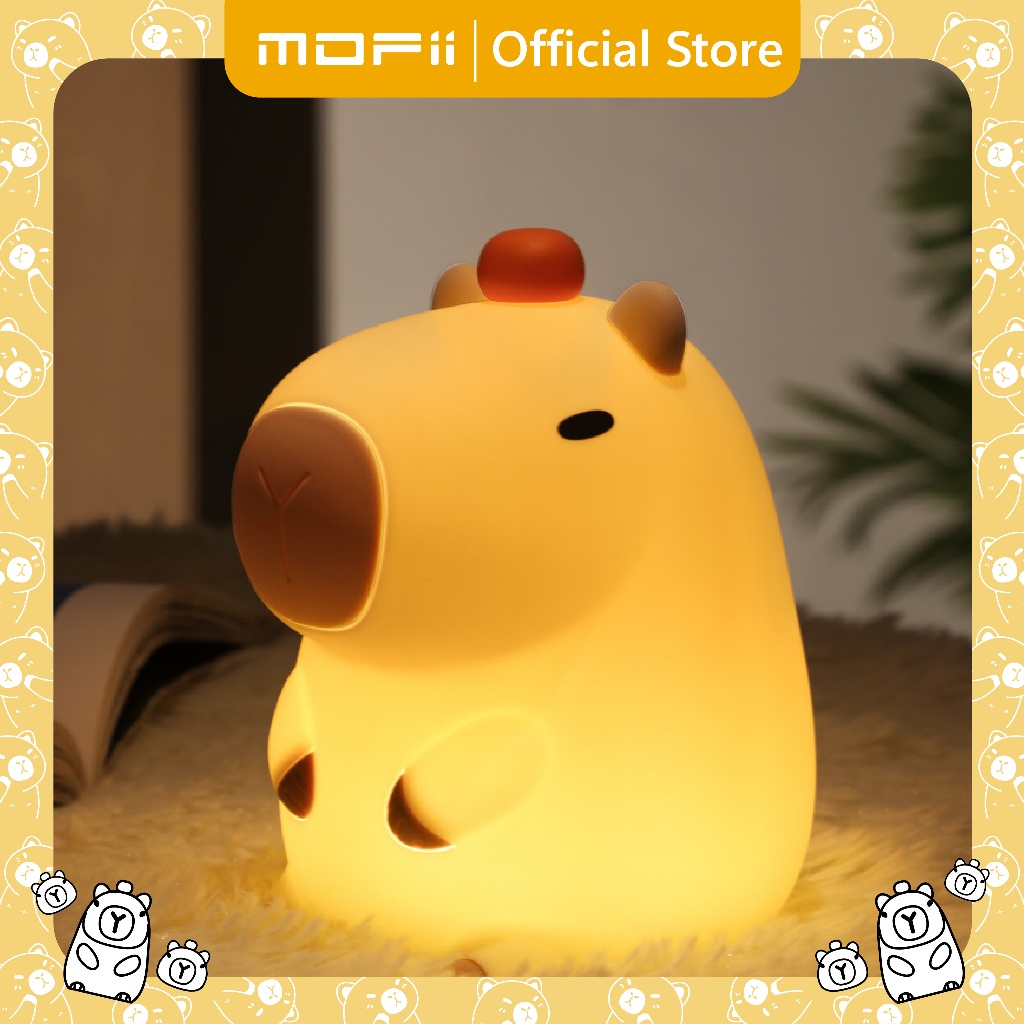 [ของแท้ รับประกันศูนย์ไทย]MOFii โคมไฟ CAPYBARA คาปิบาร่าน้อยสุดน่ารัก ปรับแสงไฟตั้งเวลาได้