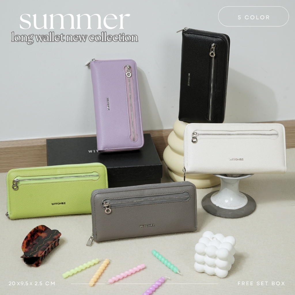 Witchez Summer Long Wallet กระเป๋าสตางค์ใบยาวซิปรอบ