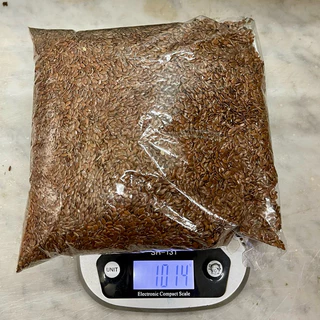 เมล็ดแฟลกซ์ 1 กิโลกรัม (Flaxseed 1 Kg) เมล็ดเฟล็กซ์ สีน้ำตาล Brown Flax seeds 亚麻子 Ya Ma Zi Semen Lini แฟล็กซ์ ธัญพืช