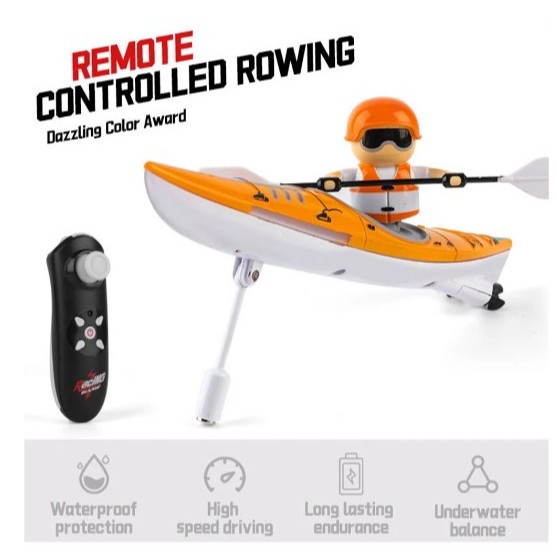 (สินค้าในไทย) เรือเรียงลำ RC 2.4G HC 810 RTR พัดสีสัน ควบคุมระยะไกล การเรียงแนว LED ไฟ 360 การขับเคล