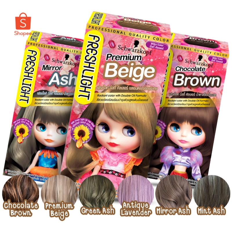 Schwarzkopf Freshlight Milky Color ครีมเปลี่ยนสีผม 40มล.