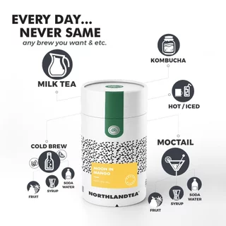 Northlandtea - ชาข้าวเหนียวมะม่วง 50 กรัม (Moon in Mango) HOT & ICED TEA / COLD BREW / MOCKTAIL etc.