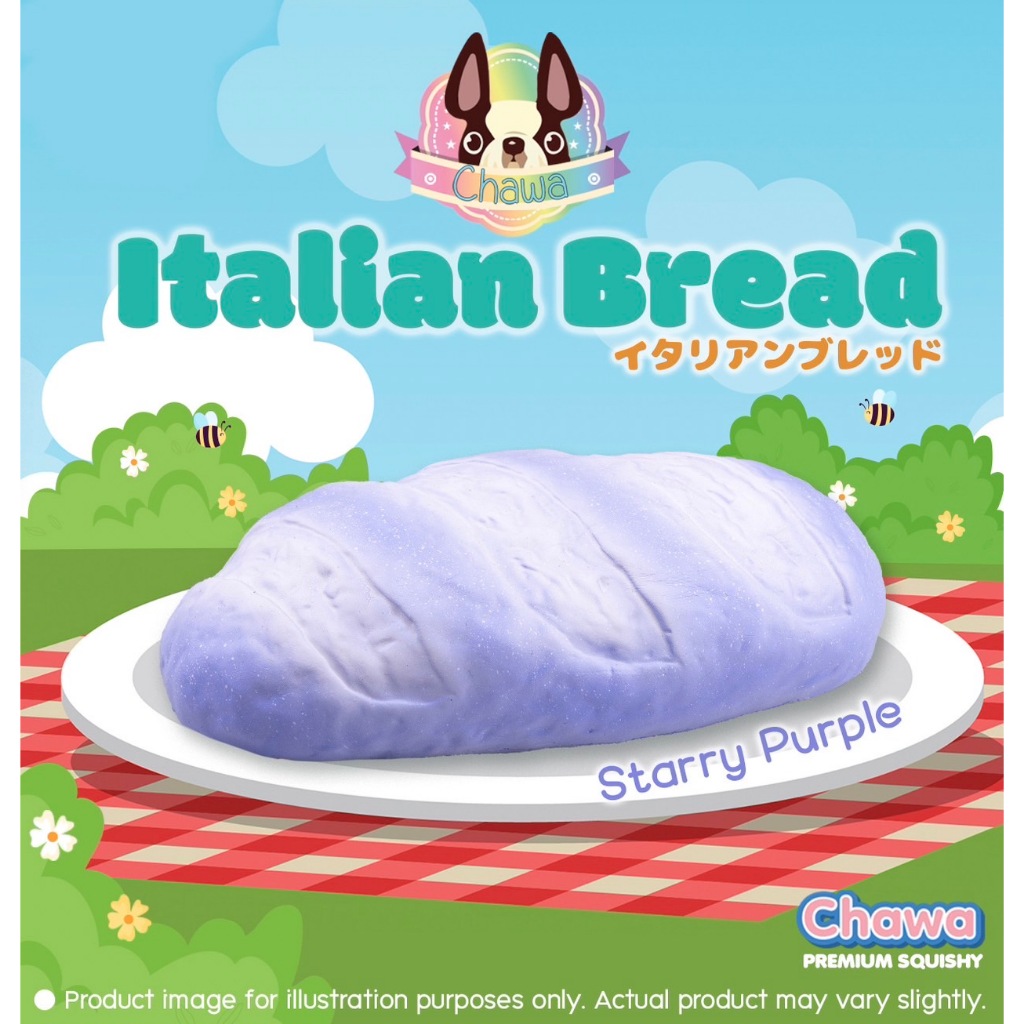 พร้อมส่งจากไทย สินค้าเข้าใหม่ สกุชชี่ Italian Bread ขนมปังชาเขียวกลิ่นชาเขียว ขนมปังม่วงกลิ่นเผือก หอม นุ่ม สโลว์ค่ะ