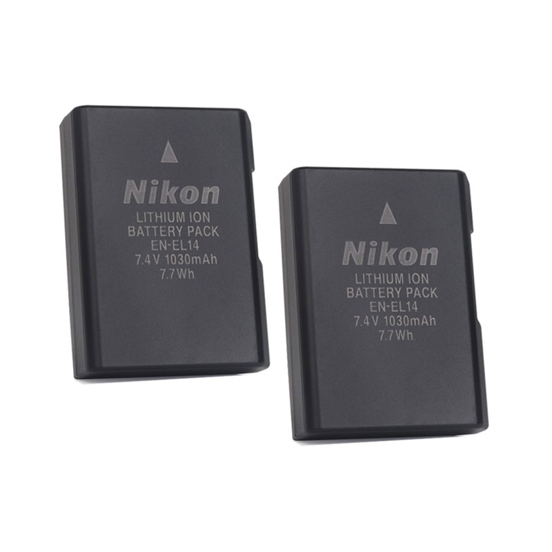 ★Nikon EN-EL14 (7.4V/Wh 1030 mAh) & EN-EL14a (7.2V 2050 mAh) มือ1 พร้อมกล่อง / คู่มือ battery