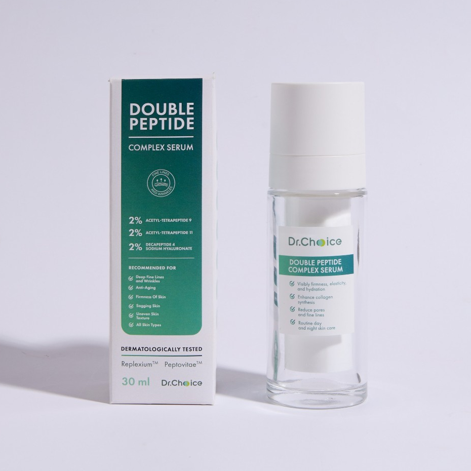Double peptide complex serum เปปไทด์ สำหรับริ้วรอยก่อนวัยอันควร ทั้งใบหน้าและรอบดวงตา