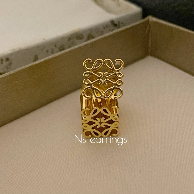 NS.EARRINGS | NS515 - Anagram stud earrings in sterling silver