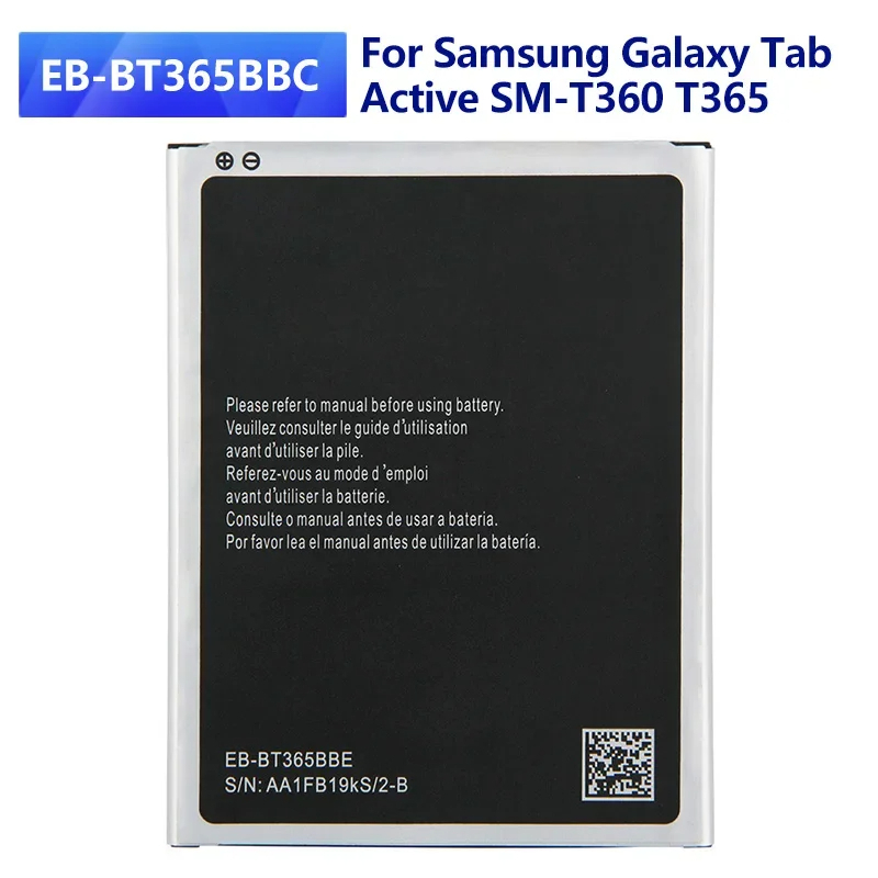 แบตเตอรี่แท้ EB-BT365BBC สำหรับ Samsung Galaxy Tab SM-T360ที่ใช้งาน T365แบตเตอรี่ EB-BT365BBE T360 4
