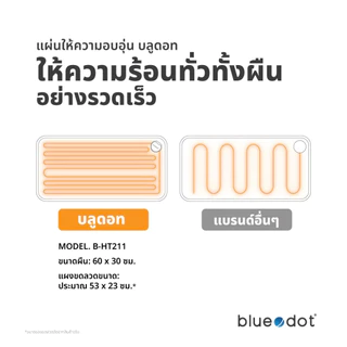 (พร้อมส่ง) แผ่นให้ความอบอุ่น Bluedot รุ่น B-HT211 Heat Pad [รับประกัน 2 ปี]