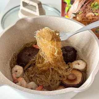 อบหม้อดิน ตราชอช้าง 3 ซอง เส้นเหนียวนุ่ม+ซอส รสชาติเข้มข้น อร่อยง่ายใน 7นาที