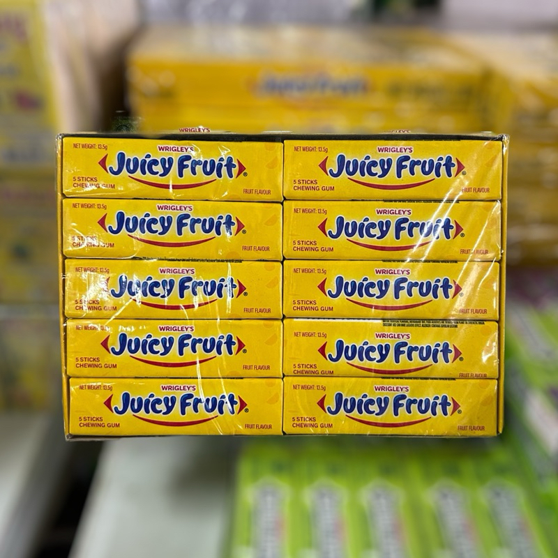 หมากฝรั่งริกลี่ย์ จุซซี่ฟรุต กลิ่นผลไม้รวม Wrigley’s juicy fruit หมากฝรั่ง