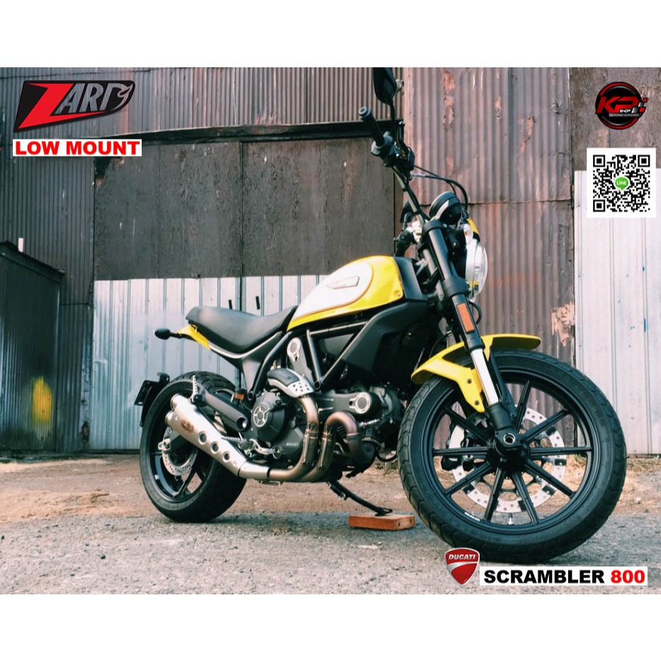 ท่อ ZARD FOR DUCATI SCRAMBLER 800 (LOW MOUNT) สลิปออน