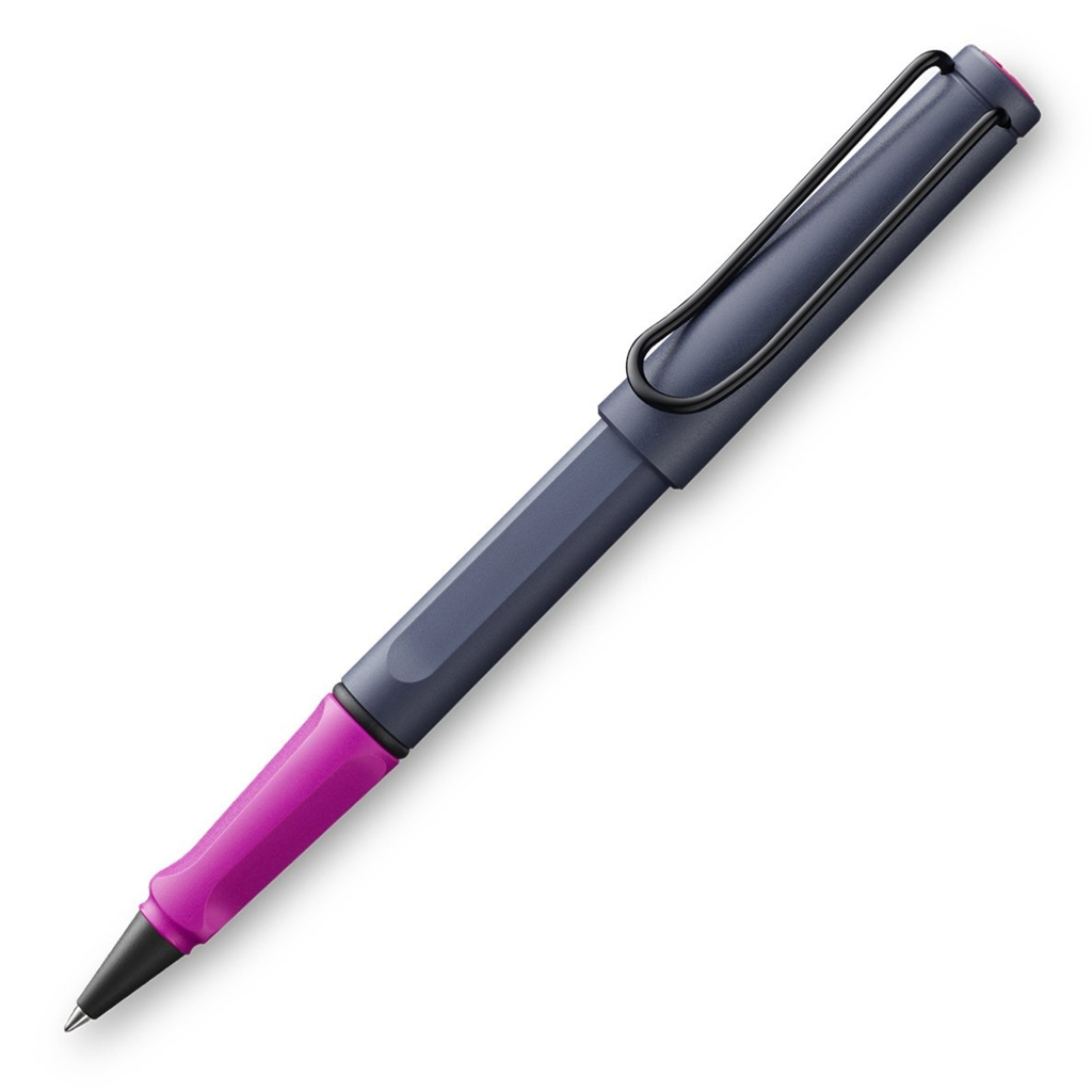 LAMY safari rollerball pen pink cliff 2024 limited edition (ปากกาลามี่ ด้ามสีชมพู-เทา คลิปสีดำ)