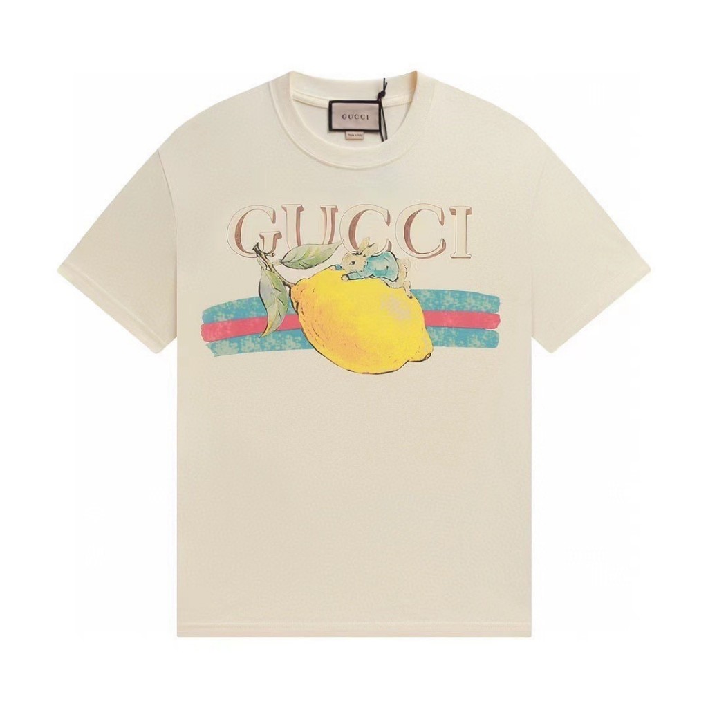 เสื้อPETER RABBIT™ X GCCI T-SHIRT (Lemon) ใส่ได้ทั้งผู้ชายและผู้หญิง Size S - XL