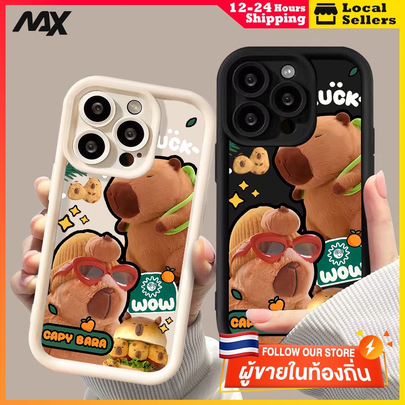 เคสไอโฟน11 เคสโทรศัพท์มือถือแบบนิ่ม หนูตะเภา หนูตะเภา for IPhone 13 15 7Plus 14 12 11 Pro MAX 8 6 7 6S Plus X XR XS